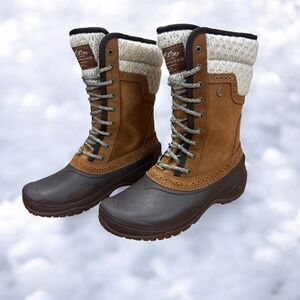 North Face Shellista Mid Boots Women 7.5 Brown Waterproof Snow Winter Outdoor